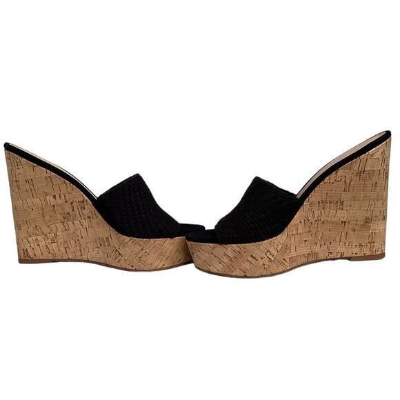 Black Wedge Sandals - Picture 7 of 10